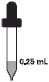 0.25 mL eye dropper