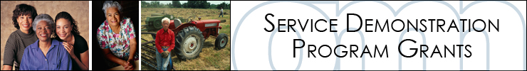 Service Demonstration Program Grants Banner