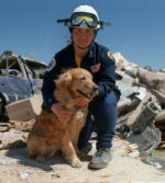man with dog